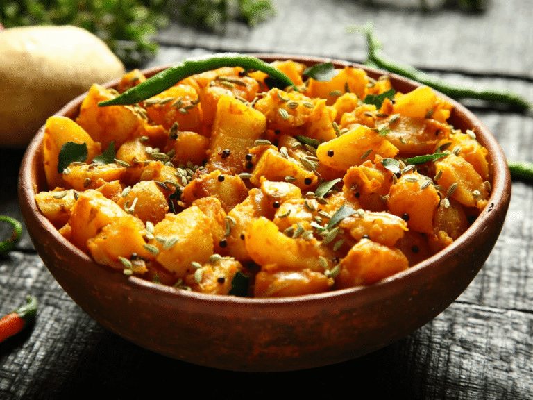 No Oil Aloo Curry