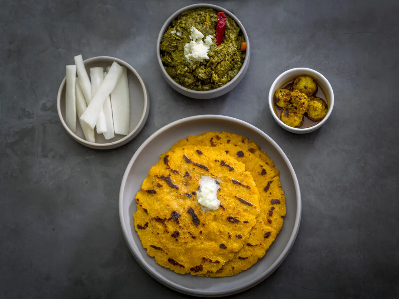 Sarson da Saag with Makki di Roti Recipe | Authentic Punjabi Winter Special
